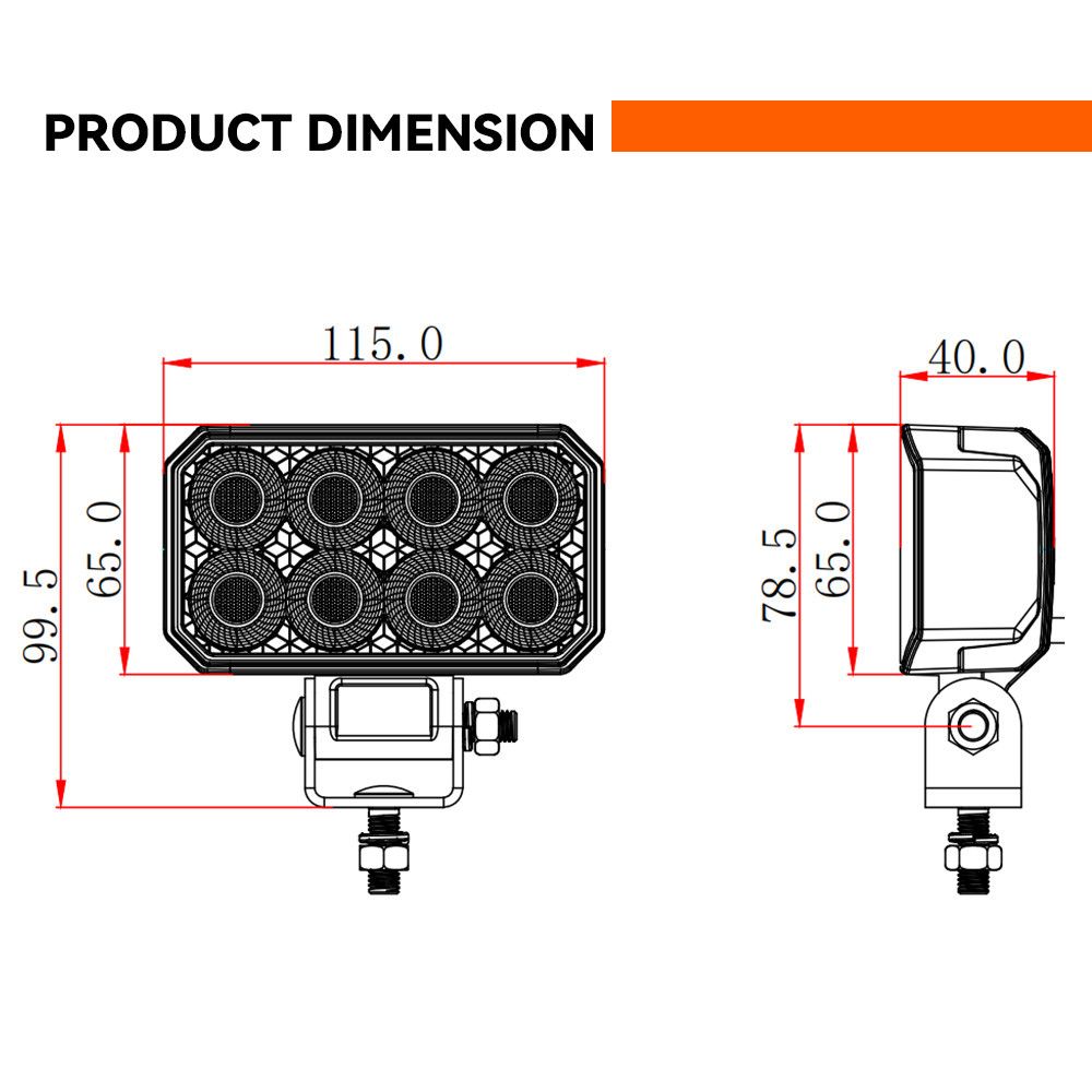 products/1529/Led radno svetlo reflektor.jpg - LED REFLEKTOR - RADNO SVETLO 11.5x6.5cm 48W - Xenon Svetla Beograd